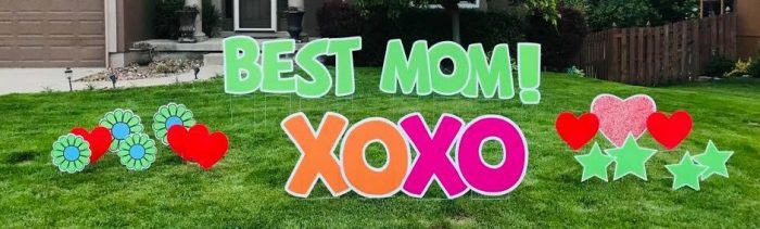 mothers day yard signs