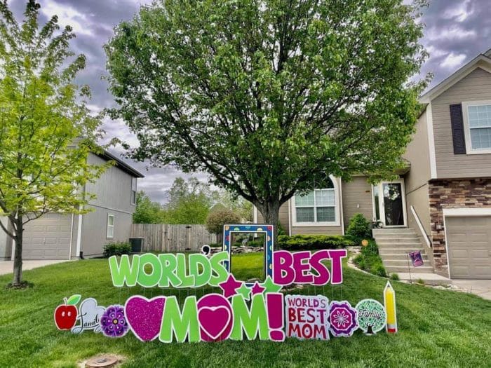 worlds best mom yard signs cass county